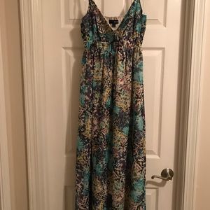 Floral print maxi dress